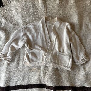 Babaa No. 22 Cotton Cardigan in Natural